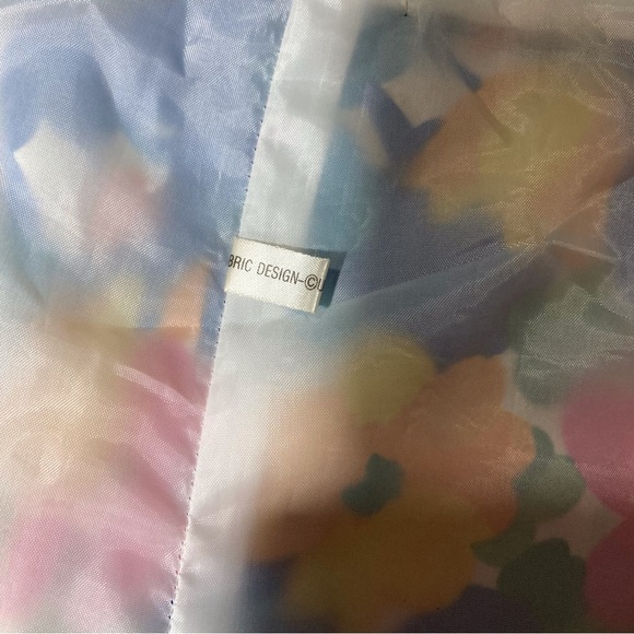 Vintage Bright Floral Knee-Length Silk Skirt | 80s Ladies | Resortwear - Picture 8 of 11